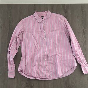 GAP - Pink and blue Striped Women’s Shirt
